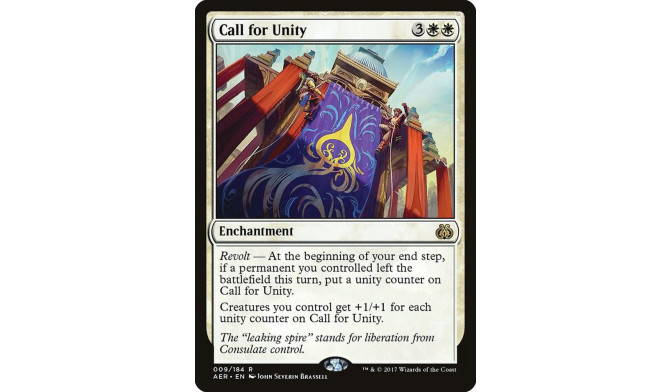 Call for Unity - Aether Revolt (AER)