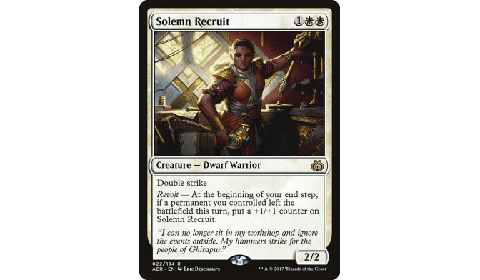 Solemn Recruit - Aether Revolt (AER)