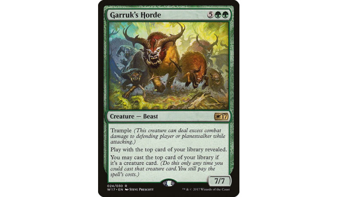 Garruk's Horde - Welcome Deck 2017 (W17)