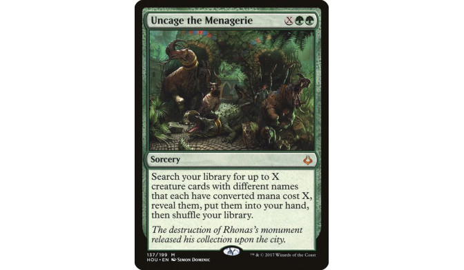 Uncage the Menagerie - Hour of Devastation (HOU)