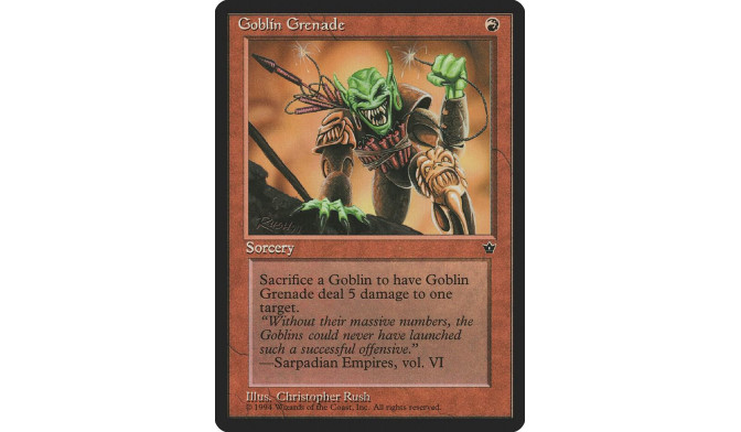 Goblin Grenade (Rush) - Fallen Empires (FEM)