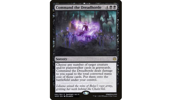 Command the Dreadhorde - War of the Spark (WAR)