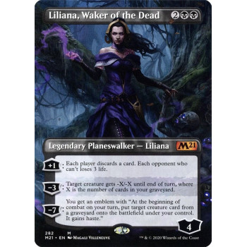 Liliana, Waker of the Dead (Borderless) - Core Set 2021 (M21)