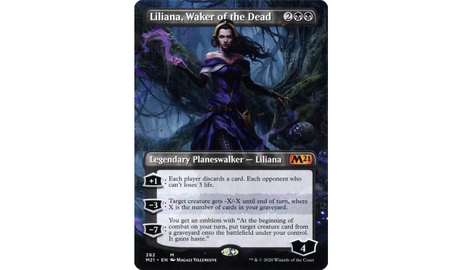 Liliana, Waker of the Dead (Borderless) - Core Set 2021 (M21)