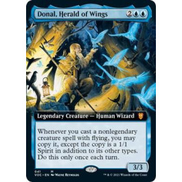 Donal, Herald of Wings (Extended Art) - Commander: Innistrad: Crimson Vow (VOC)