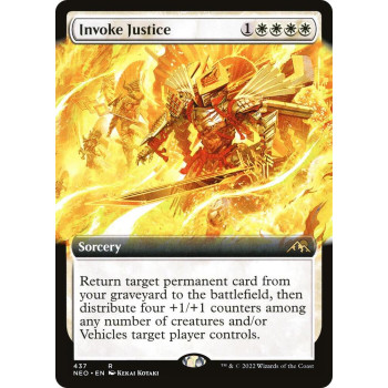 Invoke Justice (Extended Art) - Kamigawa: Neon Dynasty (NEO)
