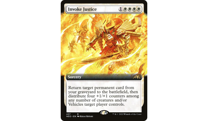 Invoke Justice (Extended Art) - Kamigawa: Neon Dynasty (NEO)