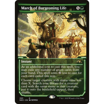 March of Burgeoning Life (Showcase) - Kamigawa: Neon Dynasty (NEO)