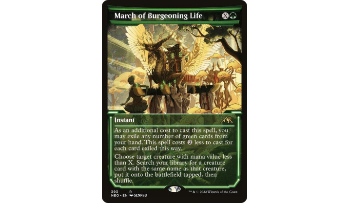 March of Burgeoning Life (Showcase) - Kamigawa: Neon Dynasty (NEO)