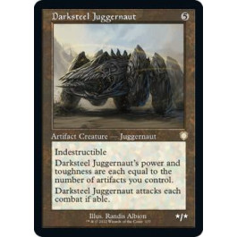 Darksteel Juggernaut (Retro Frame) - Commander: The Brothers' War (BRC)