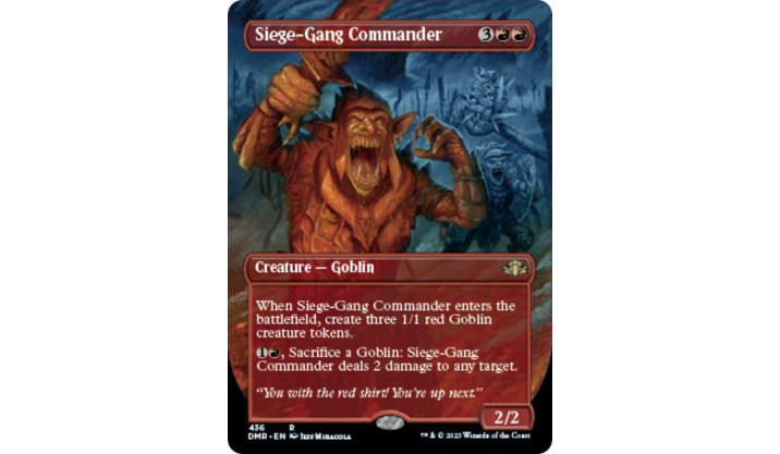 Siege-Gang Commander (Borderless) - Dominaria Remastered (DMR)