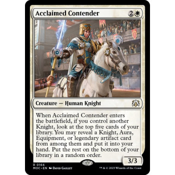 Acclaimed Contender - Commander: March of the Machine (MOC)