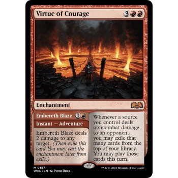 Virtue of Courage - Wilds of Eldraine (WOE)