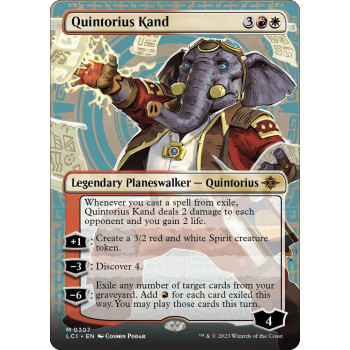 Quintorius Kand (0307) (Borderless) - The Lost Caverns of Ixalan (LCI)