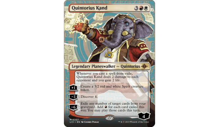 Quintorius Kand (0307) (Borderless) - The Lost Caverns of Ixalan (LCI)