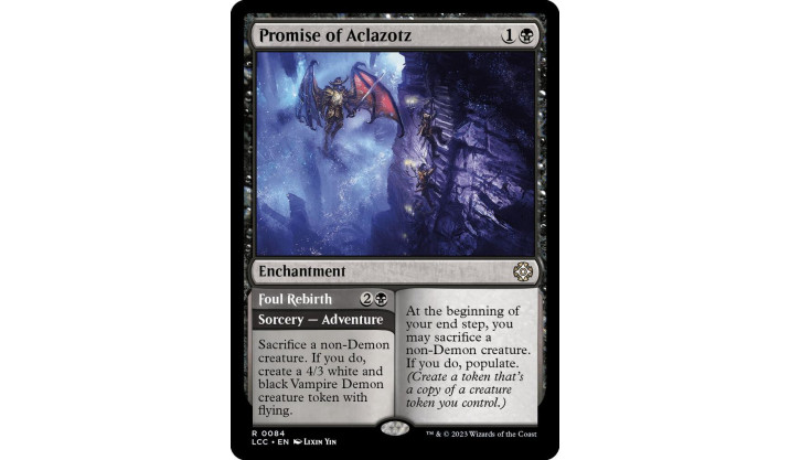 Promise of Aclazotz - Commander: The Lost Caverns of Ixalan (LCC)