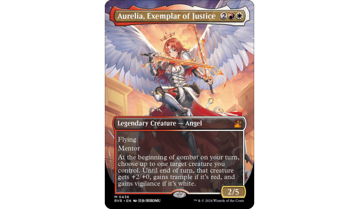Aurelia, Exemplar of Justice (Anime Borderless) - Ravnica Remastered (RVR)