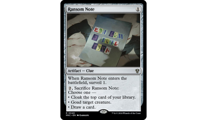 Ransom Note (0048) - Commander: Murders at Karlov Manor (MKC)
