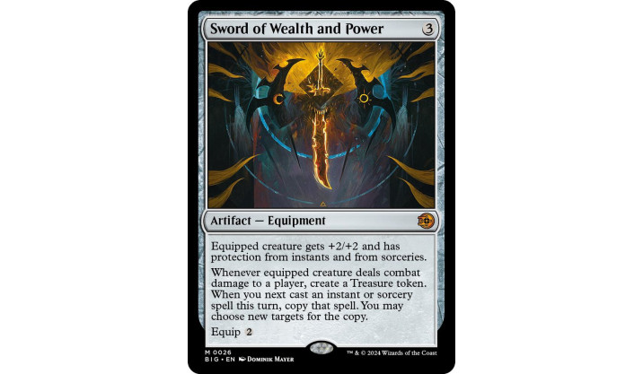 Sword of Wealth and Power - Outlaws of Thunder Junction: The Big Score (BIG)