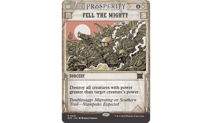 Fell the Mighty - Outlaws of Thunder Junction: Breaking News (OTP)
