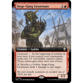 Siege-Gang Lieutenant (Extended Art) - Commander: Modern Horizons 3 (M3C)