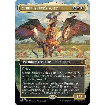 Zinnia, Valley's Voice (Borderless) - Commander: Bloomburrow (BLC)