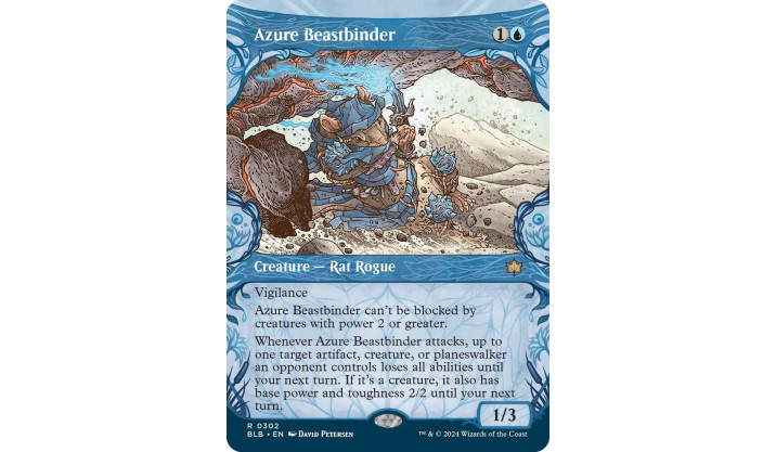 Azure Beastbinder (Showcase) - Bloomburrow (BLB)