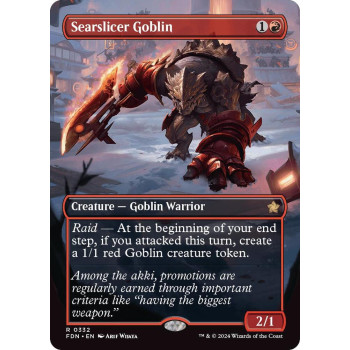 Searslicer Goblin (Borderless) - Foundations (FDN)